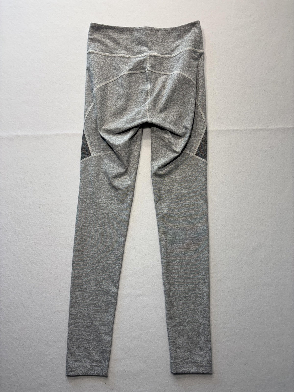 Outdoor Voices Leggings Womens Small Gray Colorblock Stretch Knit Ankle