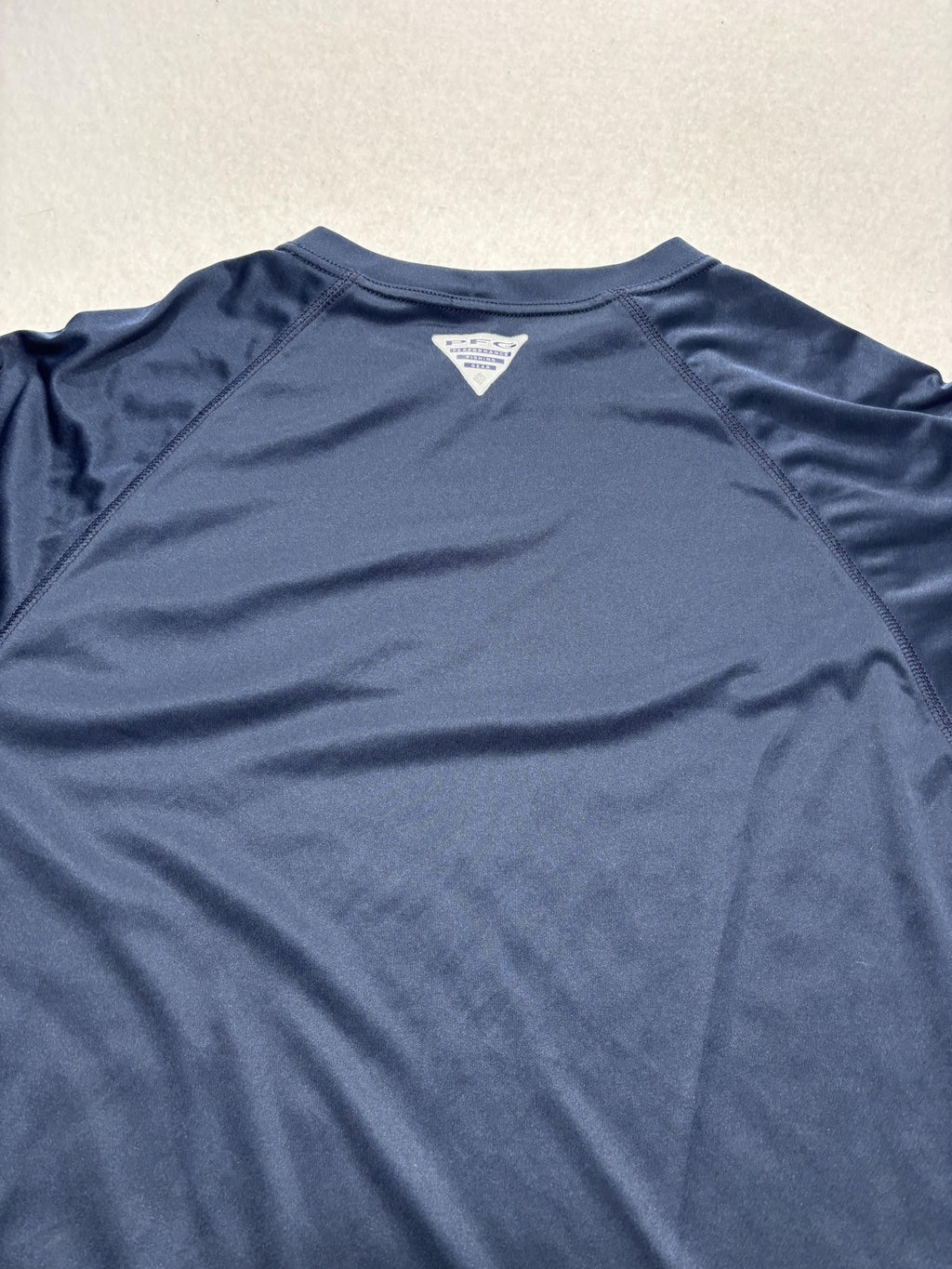 Columbia PFG Omni-Shade Shirt Mens Large Blue Long Sleeve Fishing UV Protection