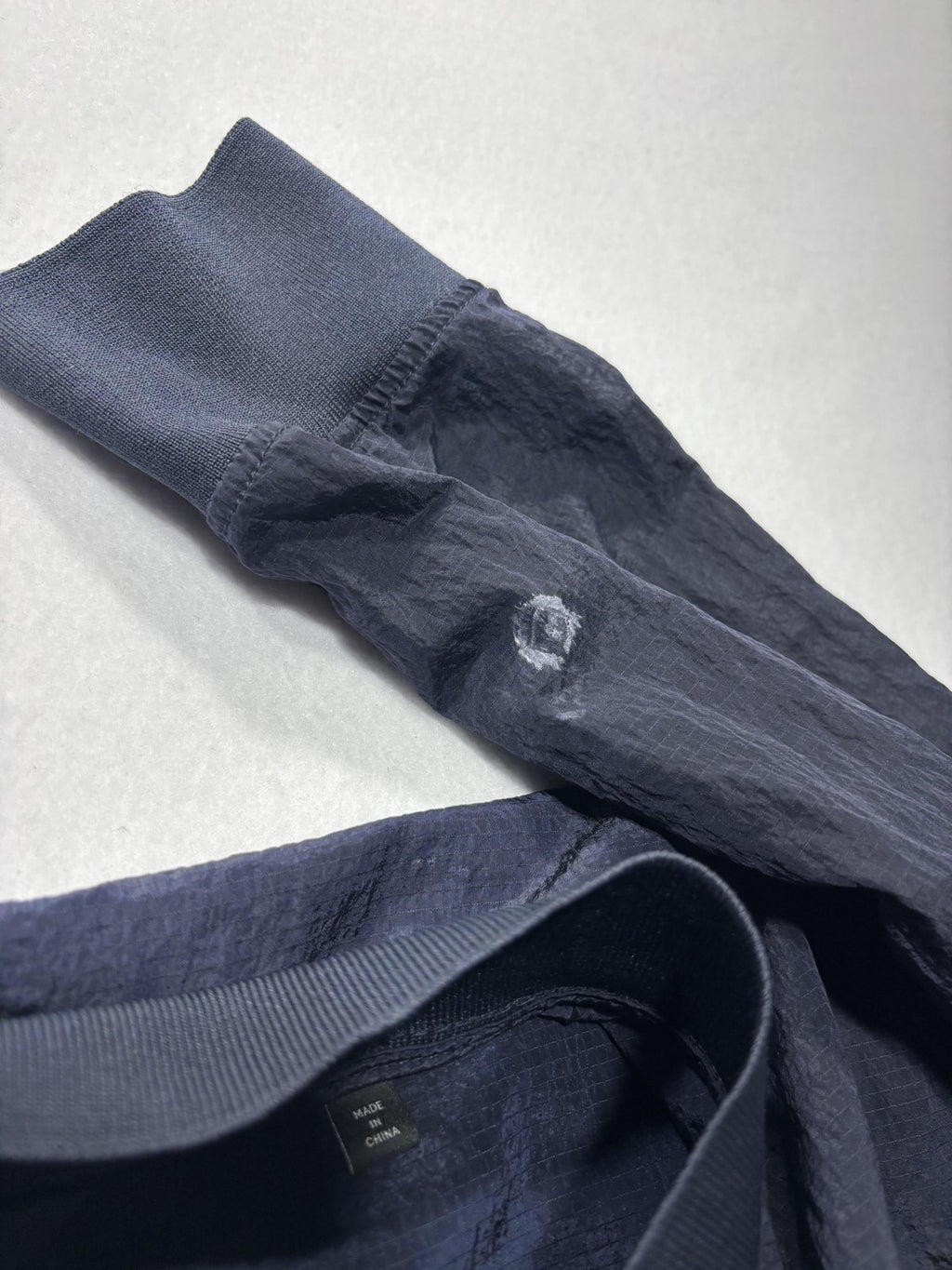 Armani Exchange Jacket Mens XL Blue Nylon Bomber Full Zip Lightweight Casual