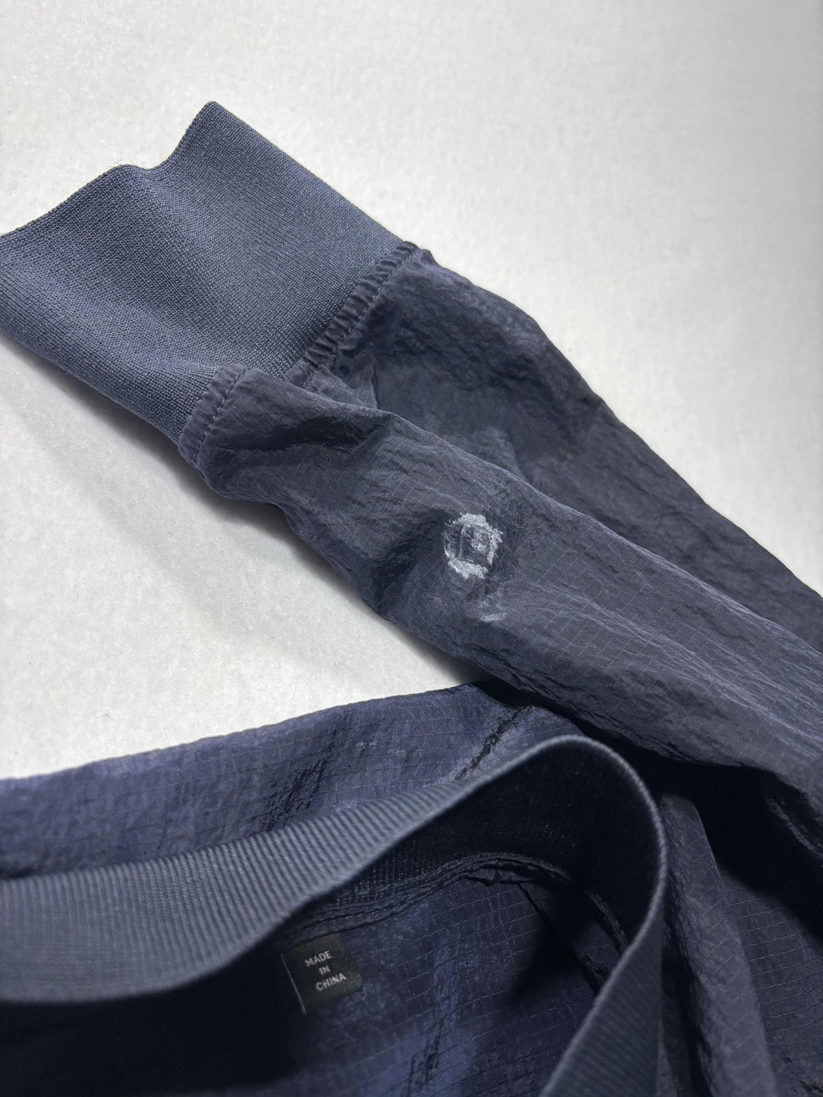 Armani Exchange Jacket Mens XL Blue Nylon Bomber Full Zip Lightweight Casual