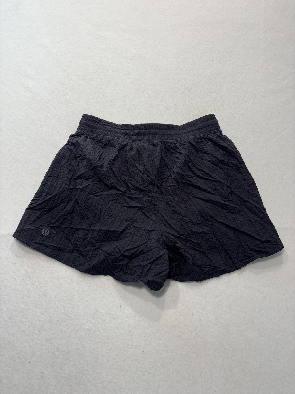 Lululemon Running Shorts Womens XXS Black Crinkle 3" Inseam Lined Athletic