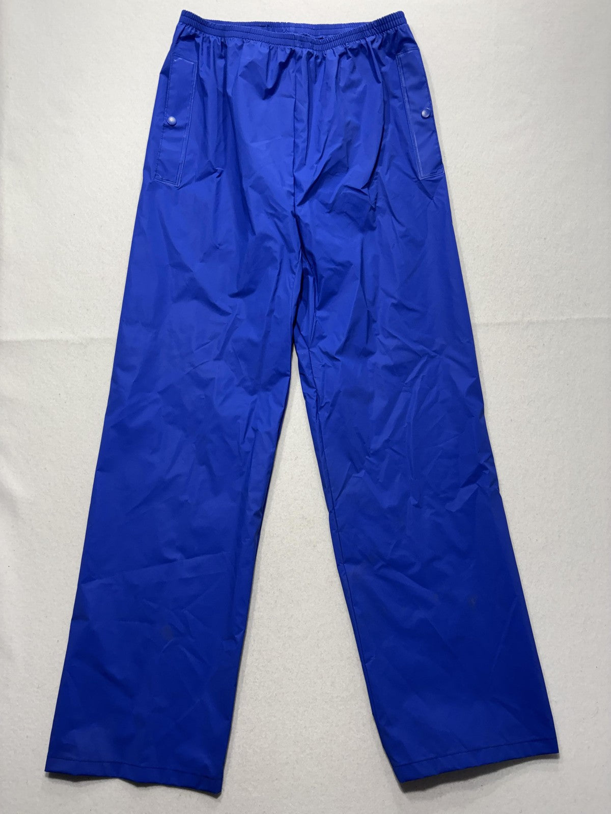Columbia Rain Pants Mens Small Blue Elastic Waist Lined Waterproof Outdoor