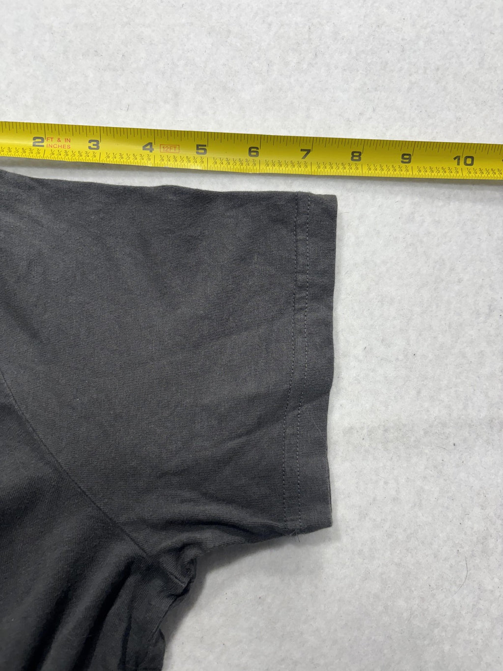 Cotton On Shirt Mens Small Gray Longline Curved Hem Crew Neck Casual Slim Tee