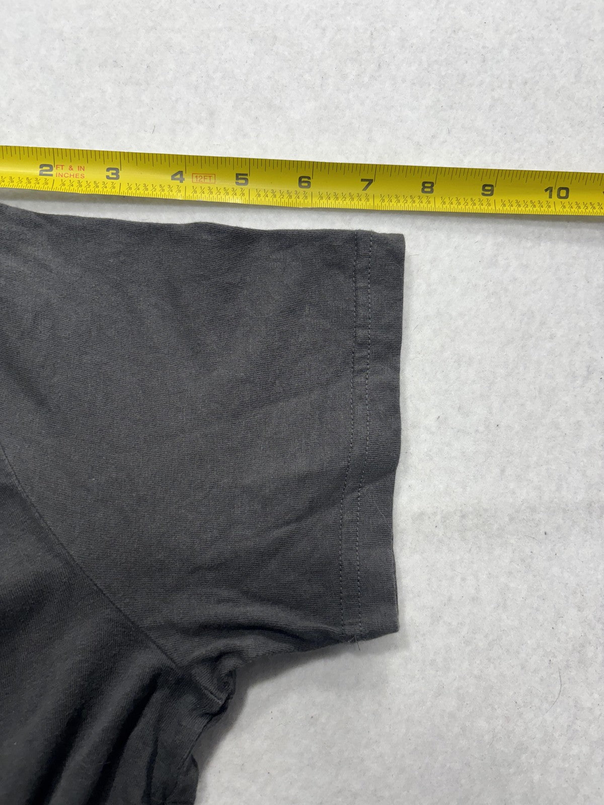 Cotton On Shirt Mens Small Gray Longline Curved Hem Crew Neck Casual Slim Tee