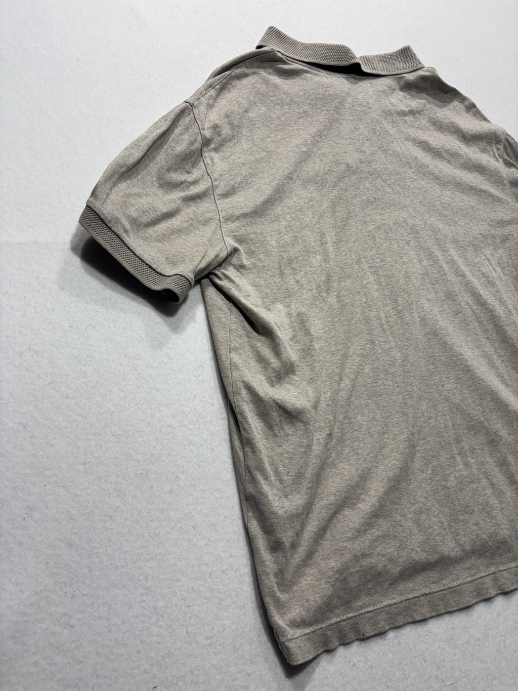 Banana Republic Polo Shirt Mens Small Gray Short Sleeve Jersey Cotton Casual