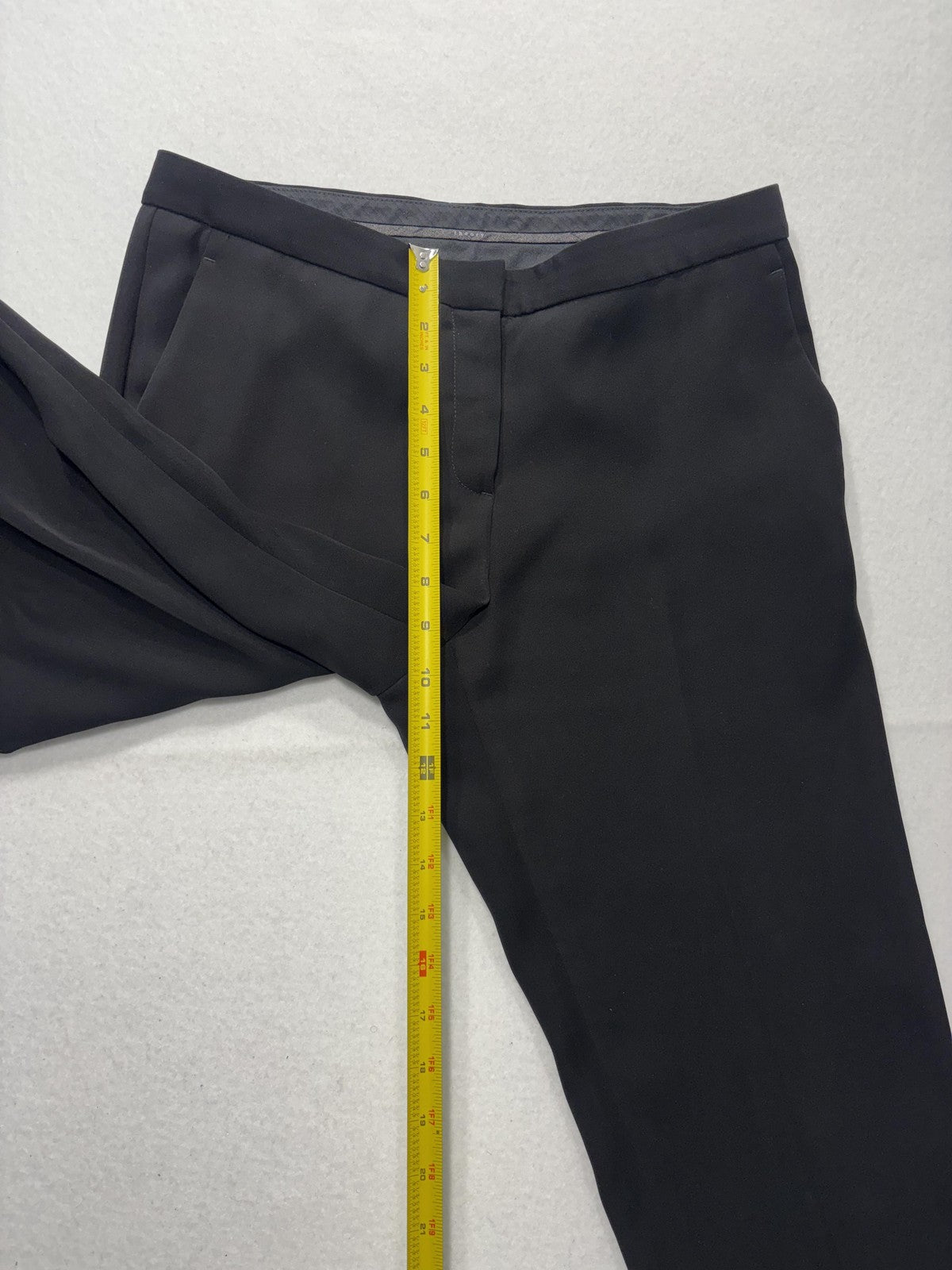 Theory Dress Pants Womens 6 Black Crepe Slim Ankle Lined Flat Front Work Career