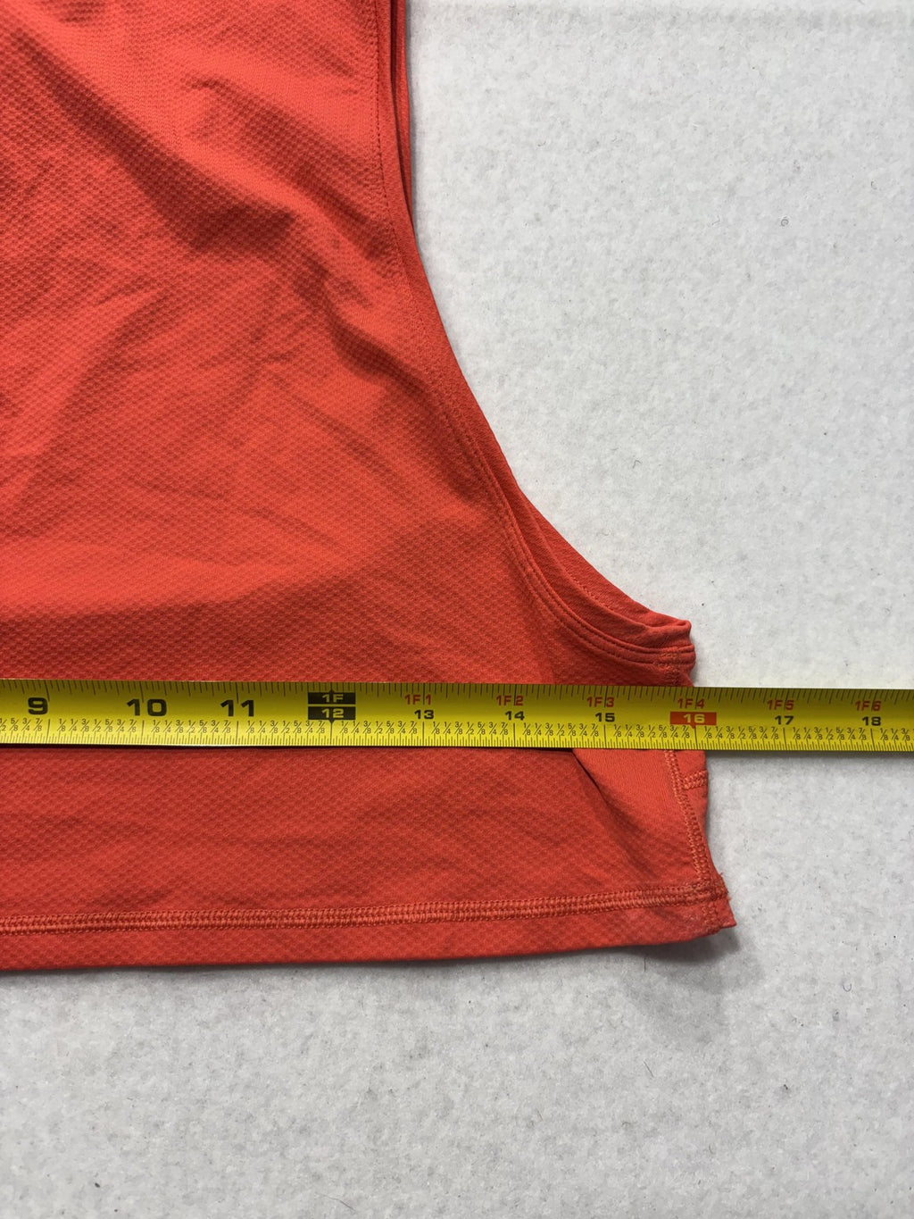 Lululemon Tank Womens 4 Orange Crew Neck Cropped Open Side Athletic Top Running
