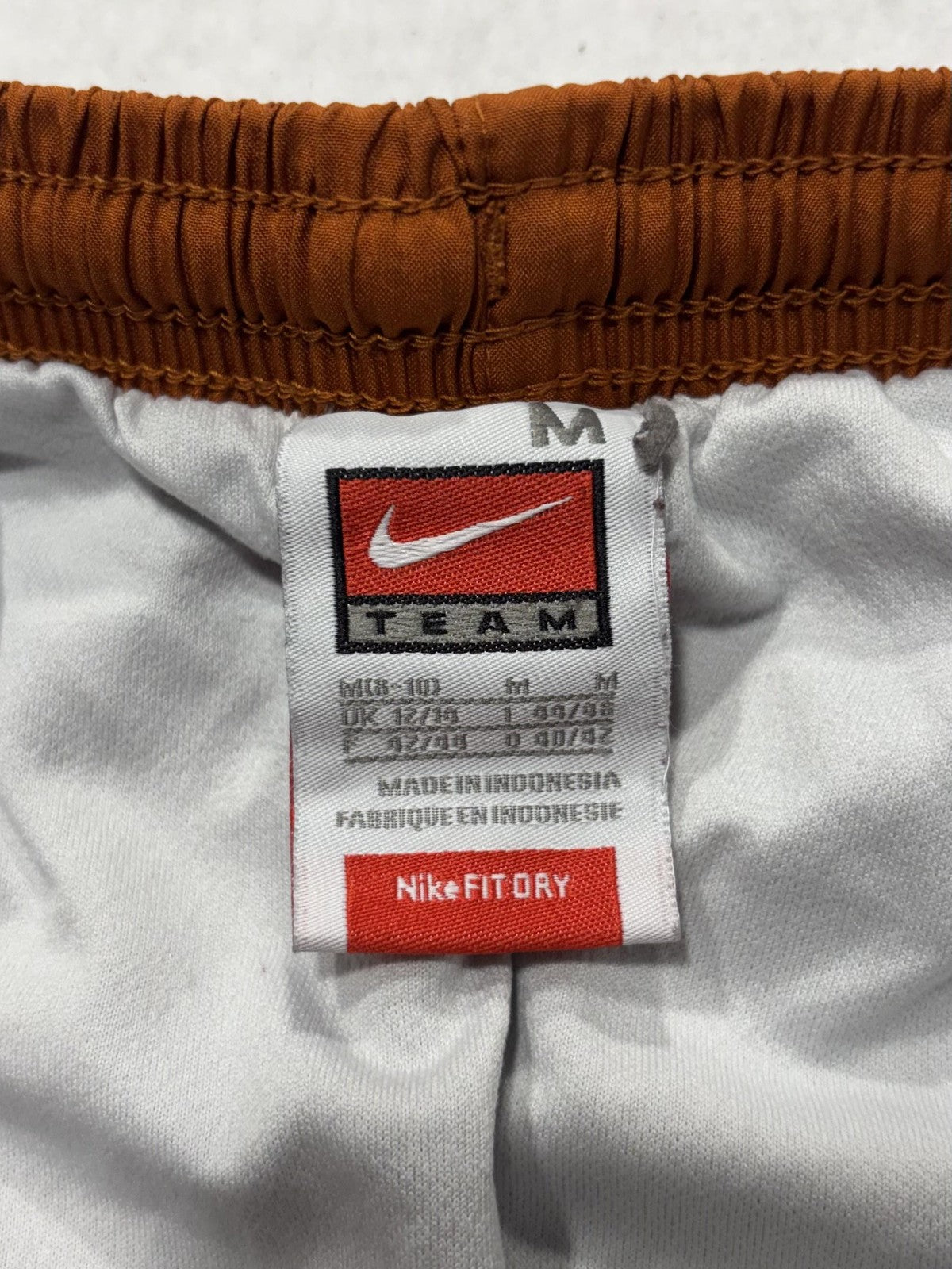 Texas Longhorns Shorts Womens Medium Orange NCAA Cross Country Nike FIT Running