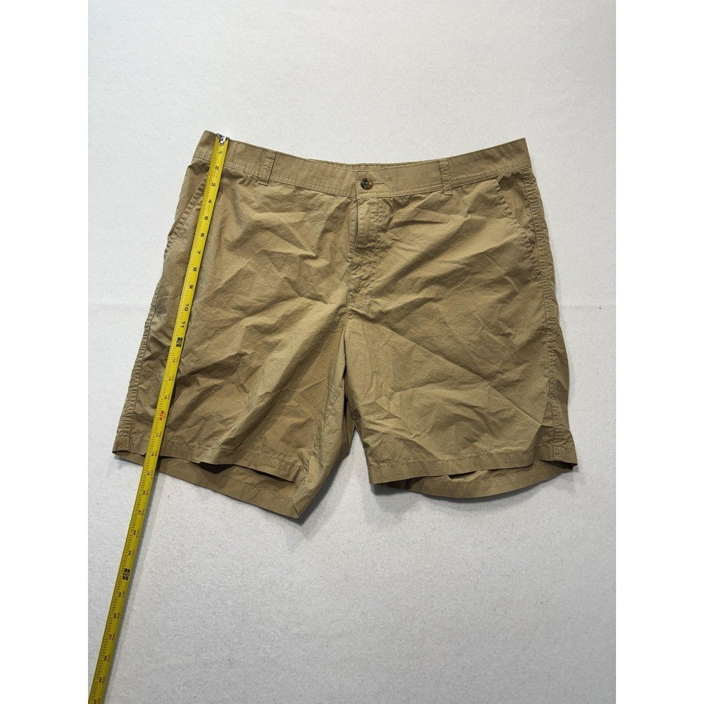 Columbia Mens Chino Shorts 38 Beige 8 Inseam Lightweight Lined AM4471 Khaki