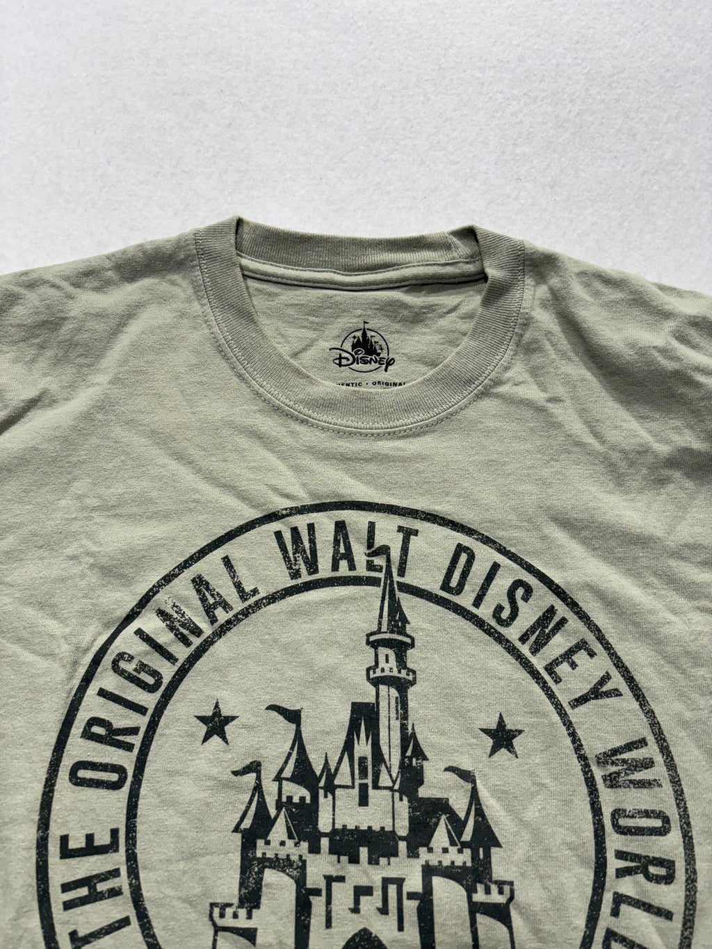 Disney Shirt Mens Medium Green Walt Disney World Since 1971 Graphic Tee