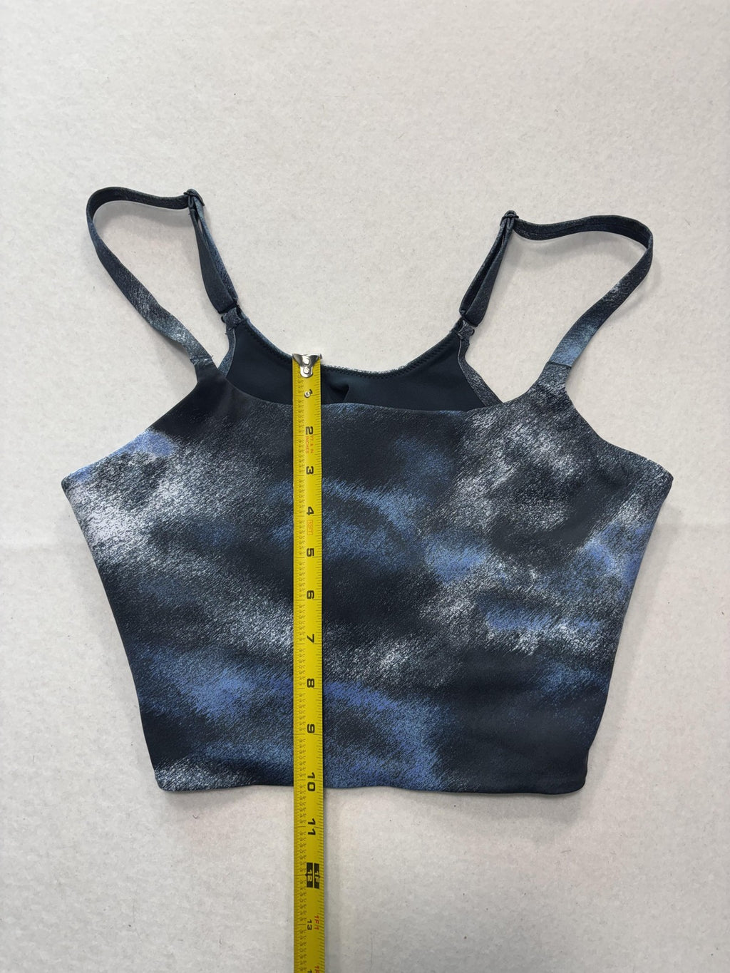 Nike Sports Bra Womens Large Blue Tie Dye Adjustable Strap Low Support Training