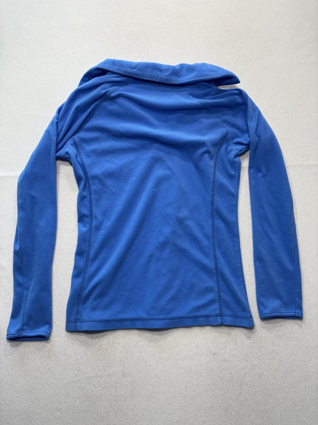Columbia Jacket Womens M Blue Fleece 1/4 Zip Collared Lightweight Pullover Trail
