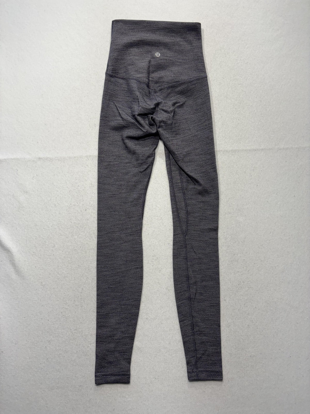 Lululemon Leggings Womens 2 Gray High Rise 25" Inseam Ankle Yoga Stretch Active