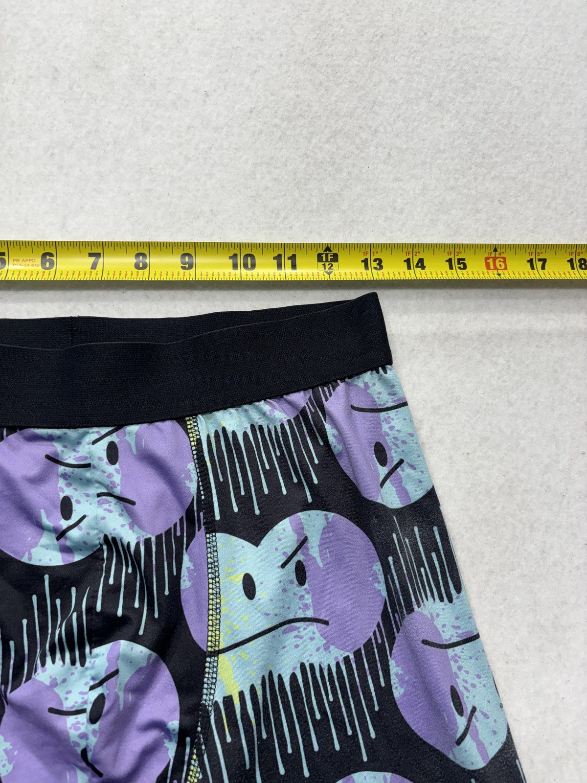 Rue21 Boxer Briefs Mens Medium Multicolor Drip Smiley Face Graphic Print Stretch