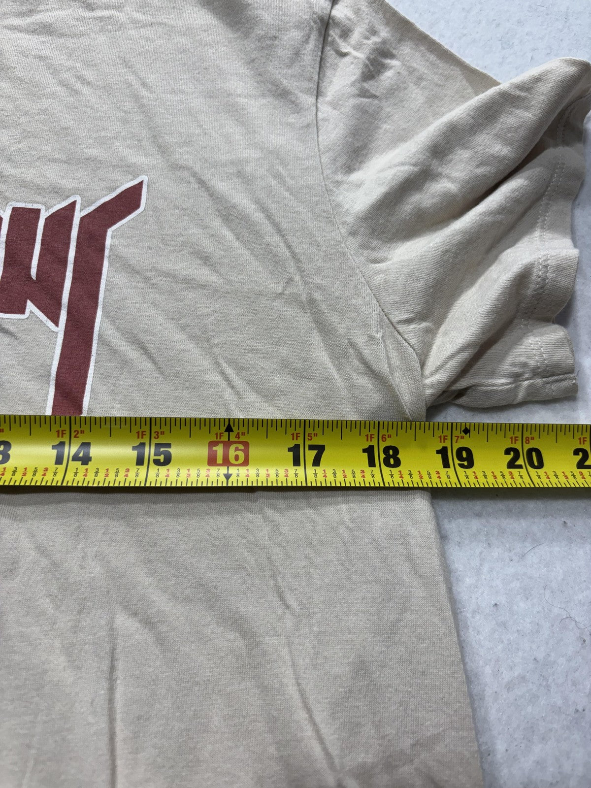 H&M Shirt Mens Medium Beige Justin Bieber Purpose Tour 2017 Graphic Concert Tee