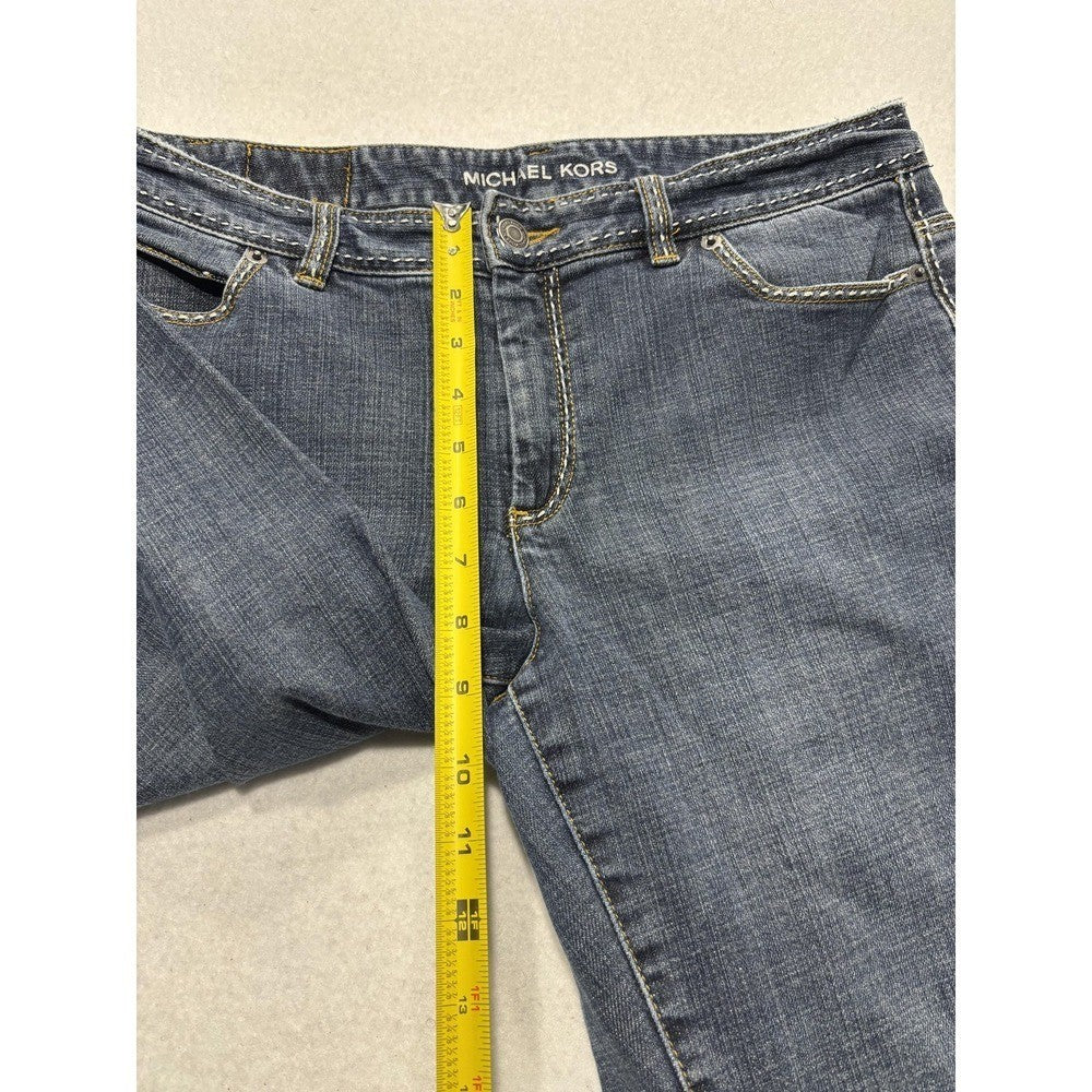 Michael Kors Jeans Womens 8P Blue Medium Wash Mid Rise Bootcut Stretch 30x30