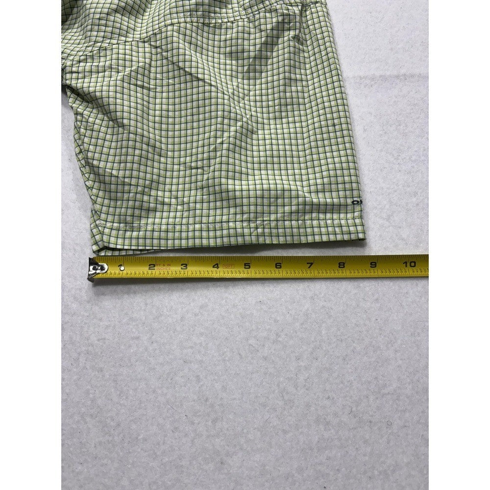 Columbia PFG Super Bahama Shirt Mens 2XL Green Short Sleeve Fishing Button Up