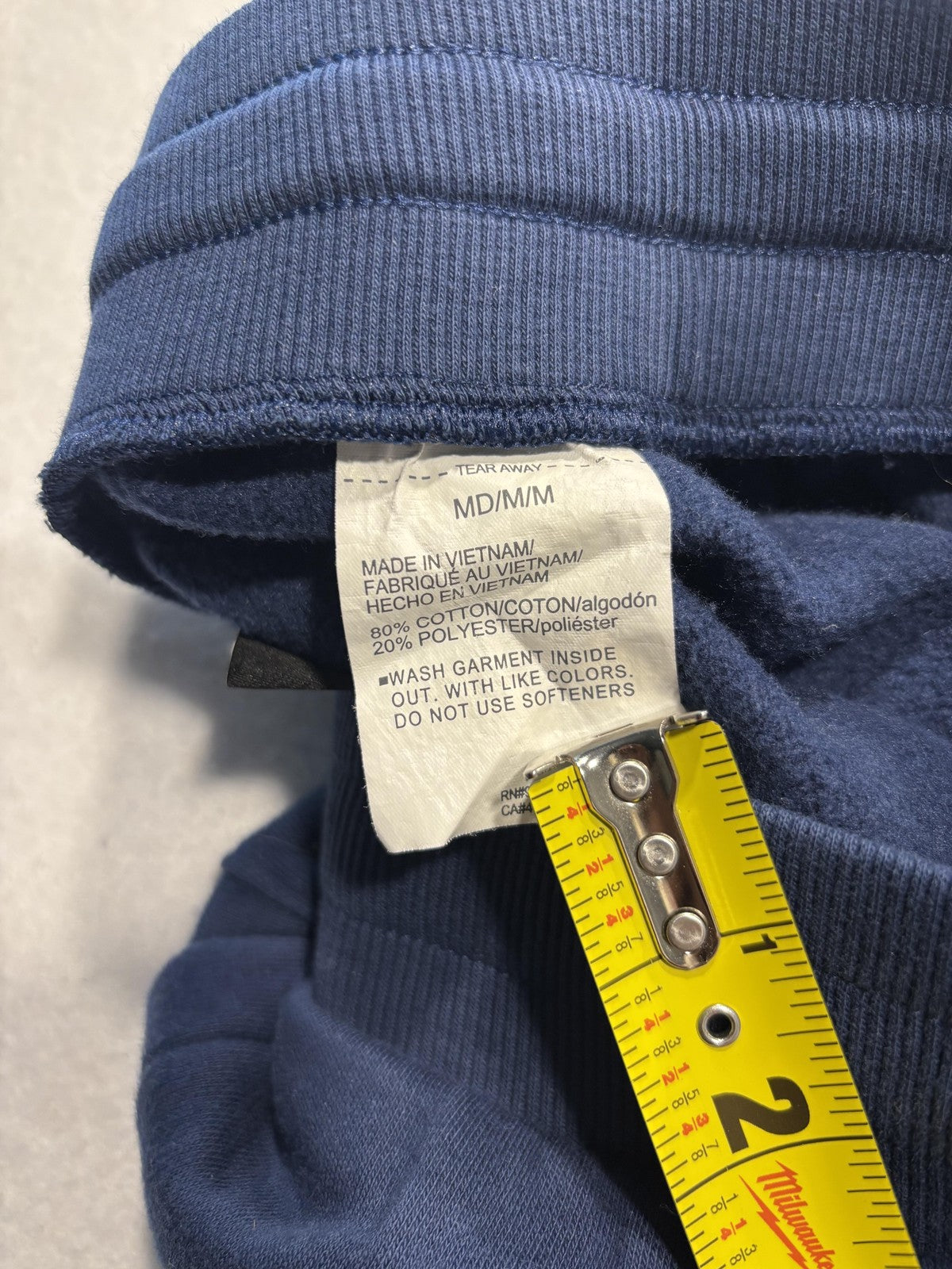 Under Armour ColdGear Sweatpants Mens Medium Blue Fleece Elastic Waist Logo