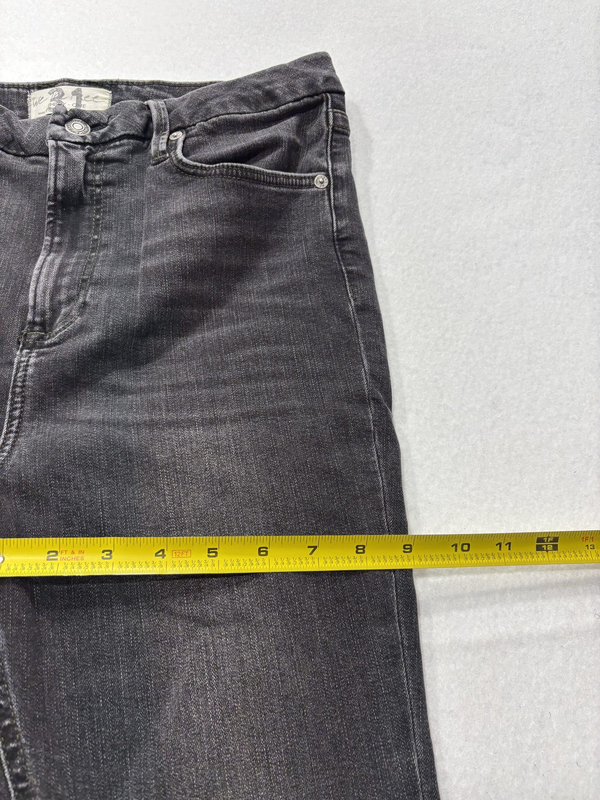 We The Free Jeans Mens 31x29 Gray Charcoal Wash Slim Skinny Denim Five Pocket