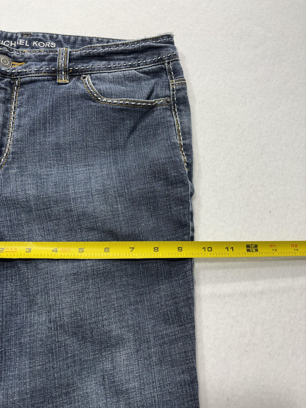 Michael Kors Jeans Womens 8P Blue Medium Wash Mid Rise Bootcut Stretch 30x30