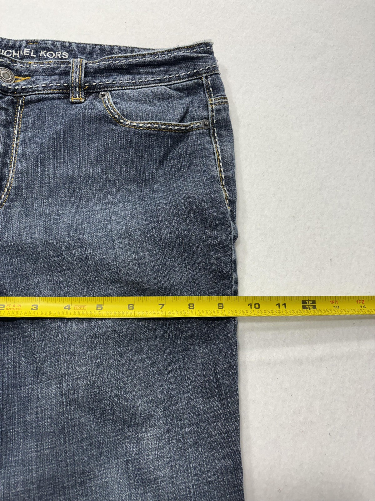 Michael Kors Jeans Womens 8P Blue Medium Wash Mid Rise Bootcut Stretch 30x30