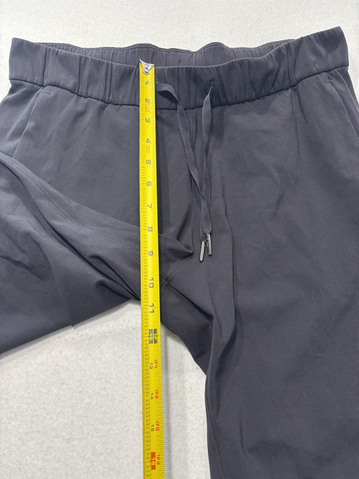 Lululemon Pants Womens 8 Black Cropped Elastic Waist Drawstring Athletic Lounge
