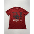 True Religion Shirt Mens Small Red Buddha Logo Graphic Tee Short Sleeve Cotton