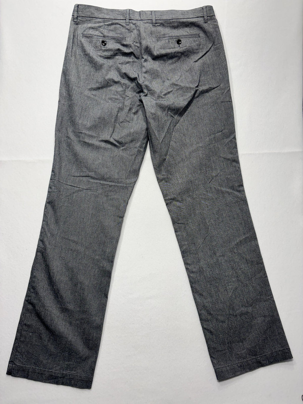 Banana Republic Chino Pants Mens 36x34 Gray Straight Fit Chambray Casual Work