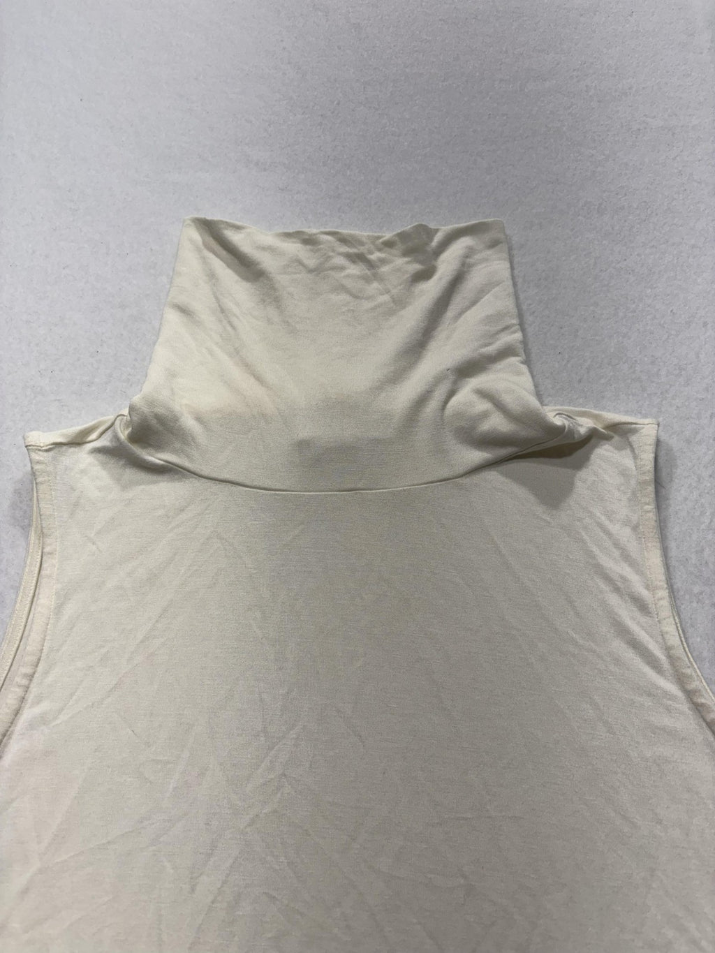 MICHAEL Michael Kors Tank Womens Medium White Turtleneck Sleeveless Jersey Top