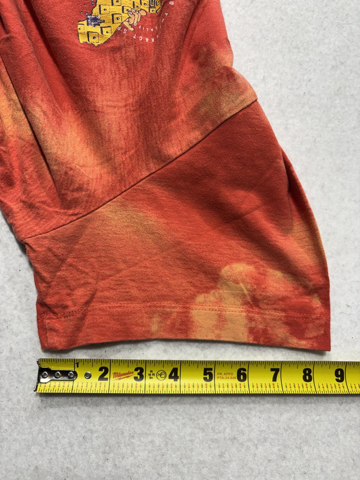 Nike Shirt Mens 2XL Orange Tie Dye Sole Cal Los Angeles California Graphic Tee