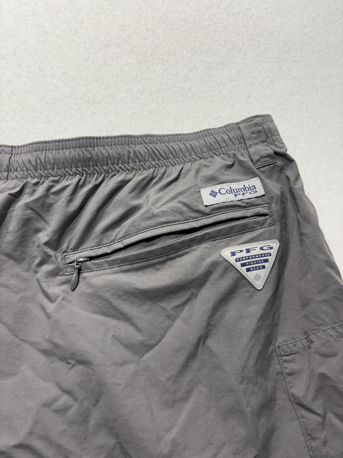 Columbia PFG Omni-Shade Swim Shorts Mens Big 1X Gray Fishing Quick Dry Lined