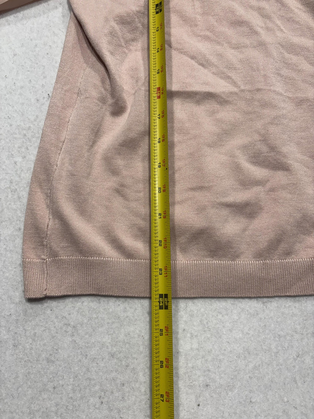 Adrianna Papell Sweater Womens Large Pink Mock Neck Pleated Balloon Sleeve Knit
