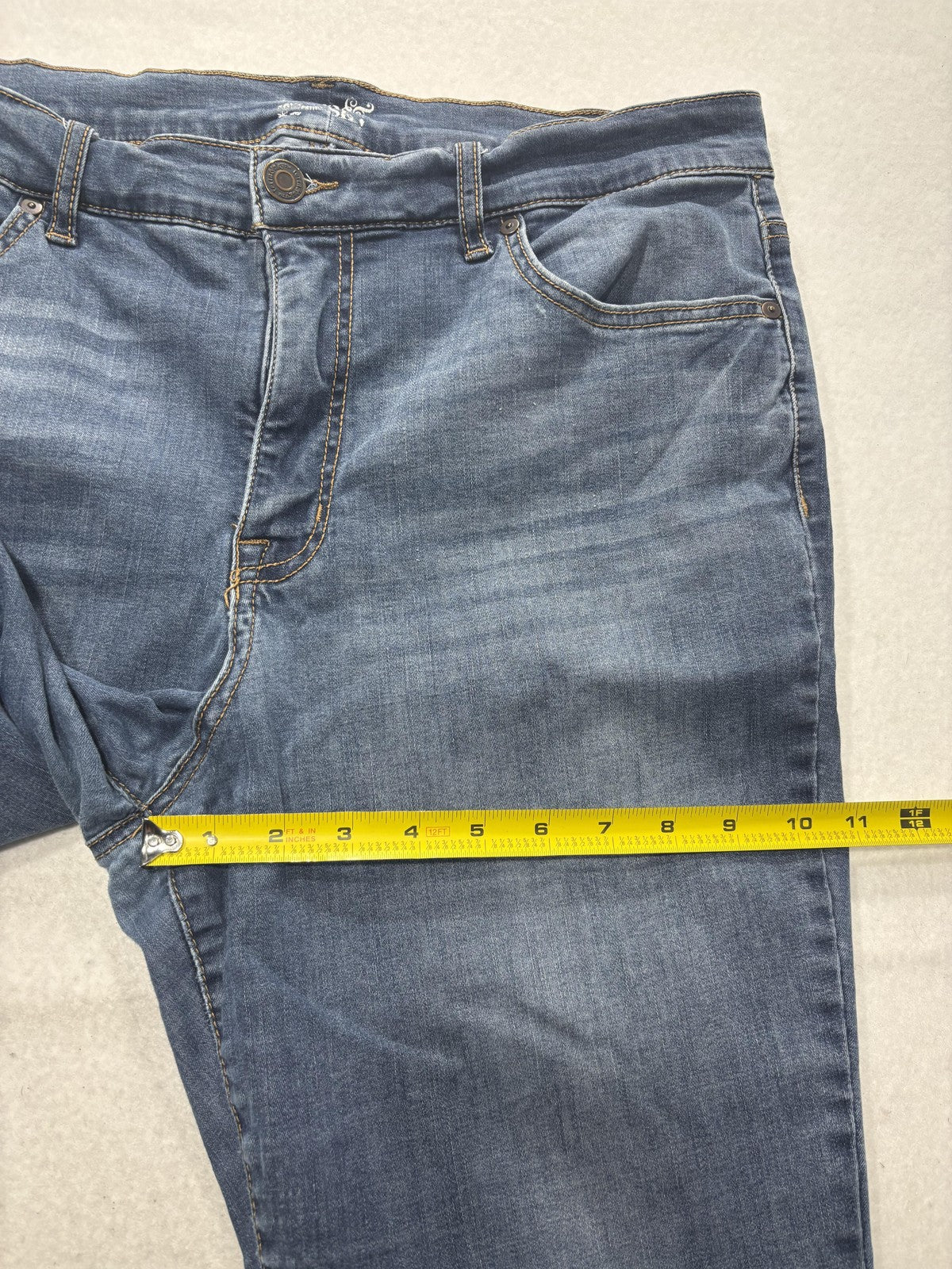 Terra & Sky Jeans Womens 16W Petite Blue Medium Wash High Rise Skinny 37x26.5