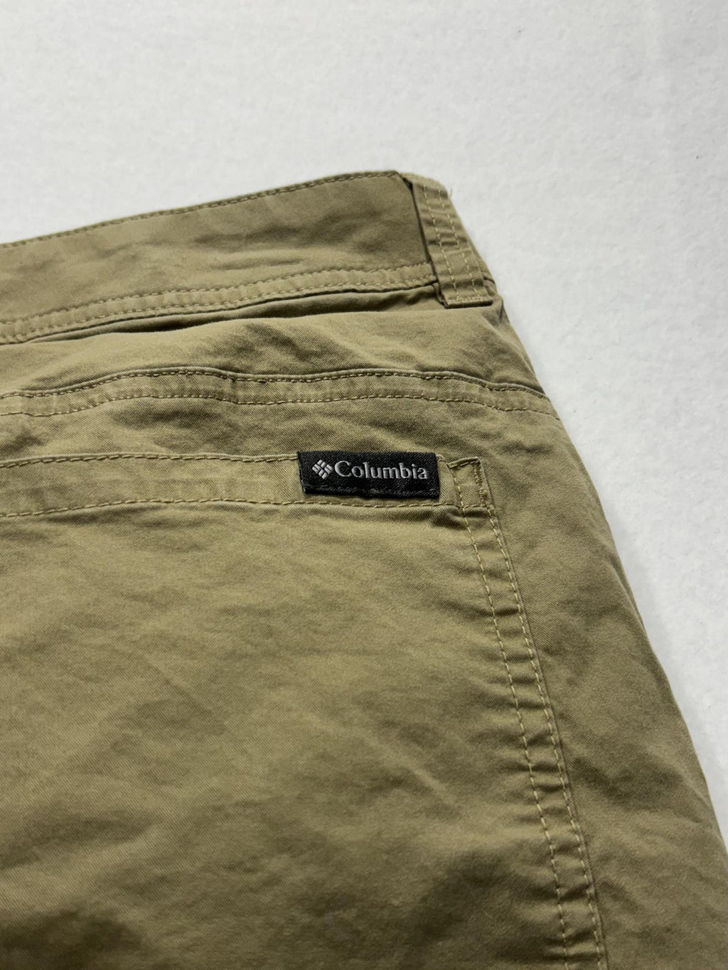 Columbia Khaki Pants Mens 34x30 Green Regular Fit Canvas Stretch Casual Outdoor