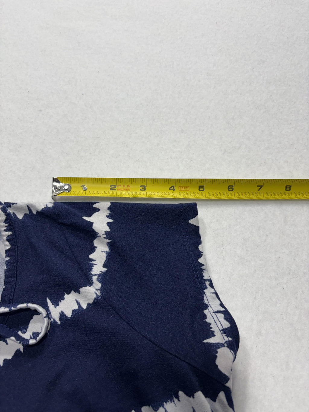 Poof Shirt Womens Medium Blue Stripe Scoop Neck Strap Casual Short Sleeve Tee