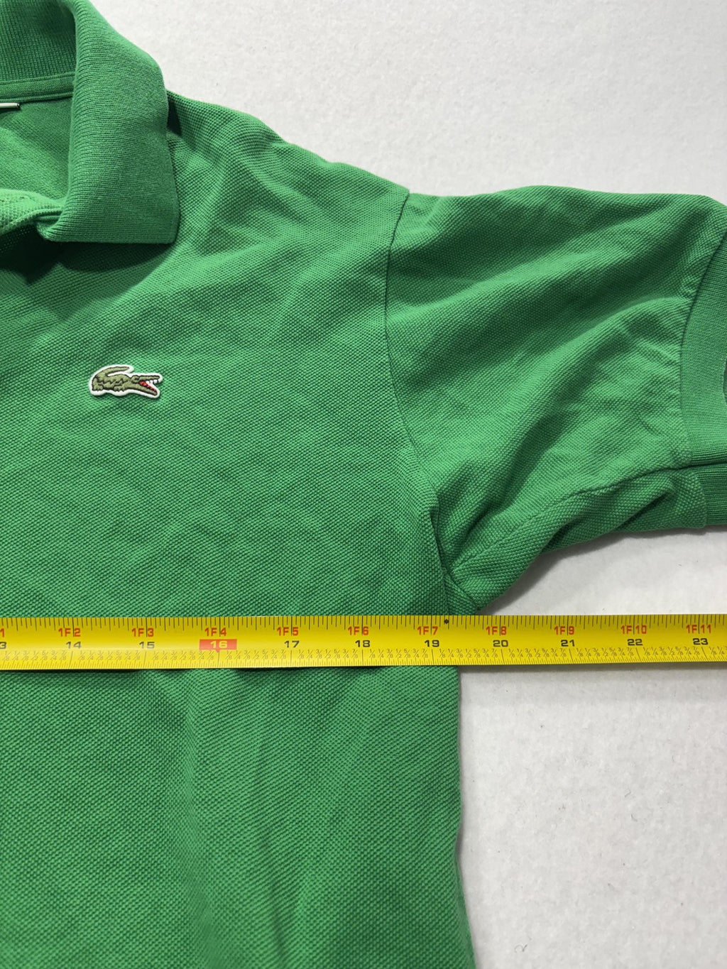 Lacoste Polo Shirt Mens Medium Green Classic Fit Pique Cotton Short Sleeve Logo