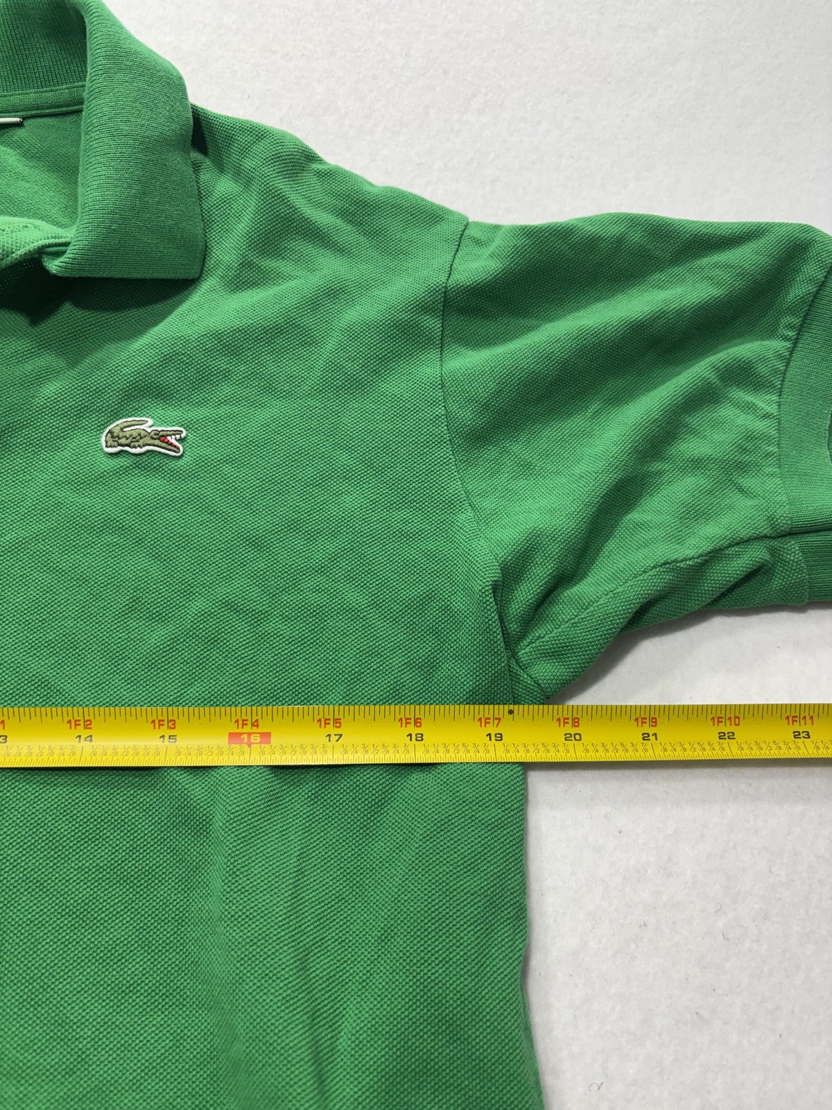 Lacoste Polo Shirt Mens Medium Green Classic Fit Pique Cotton Short Sleeve Logo