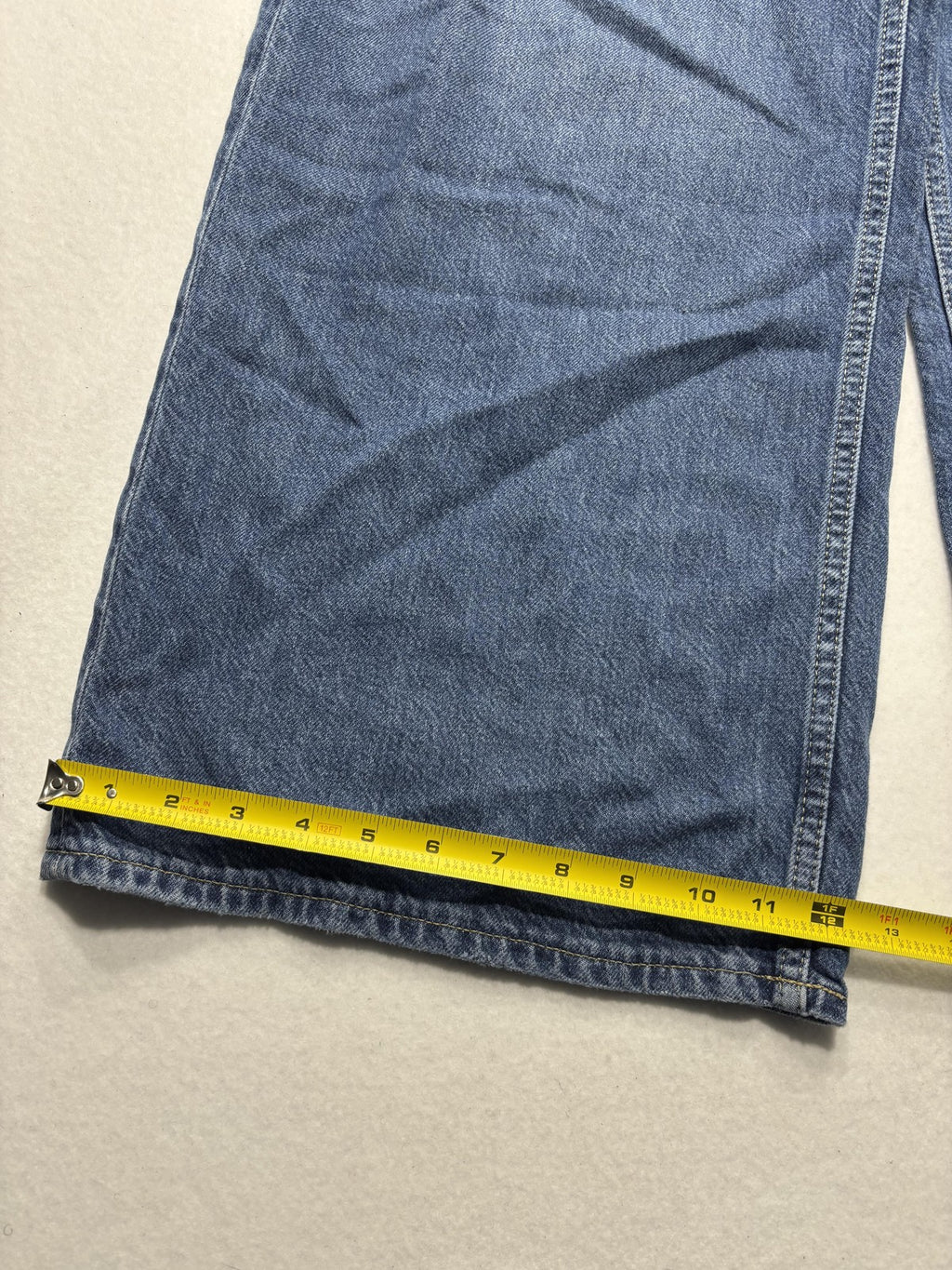 Gap Baggy Mid Rise Jeans Womens 8R Blue Medium Wash Wide Leg Distressed 29x29.5