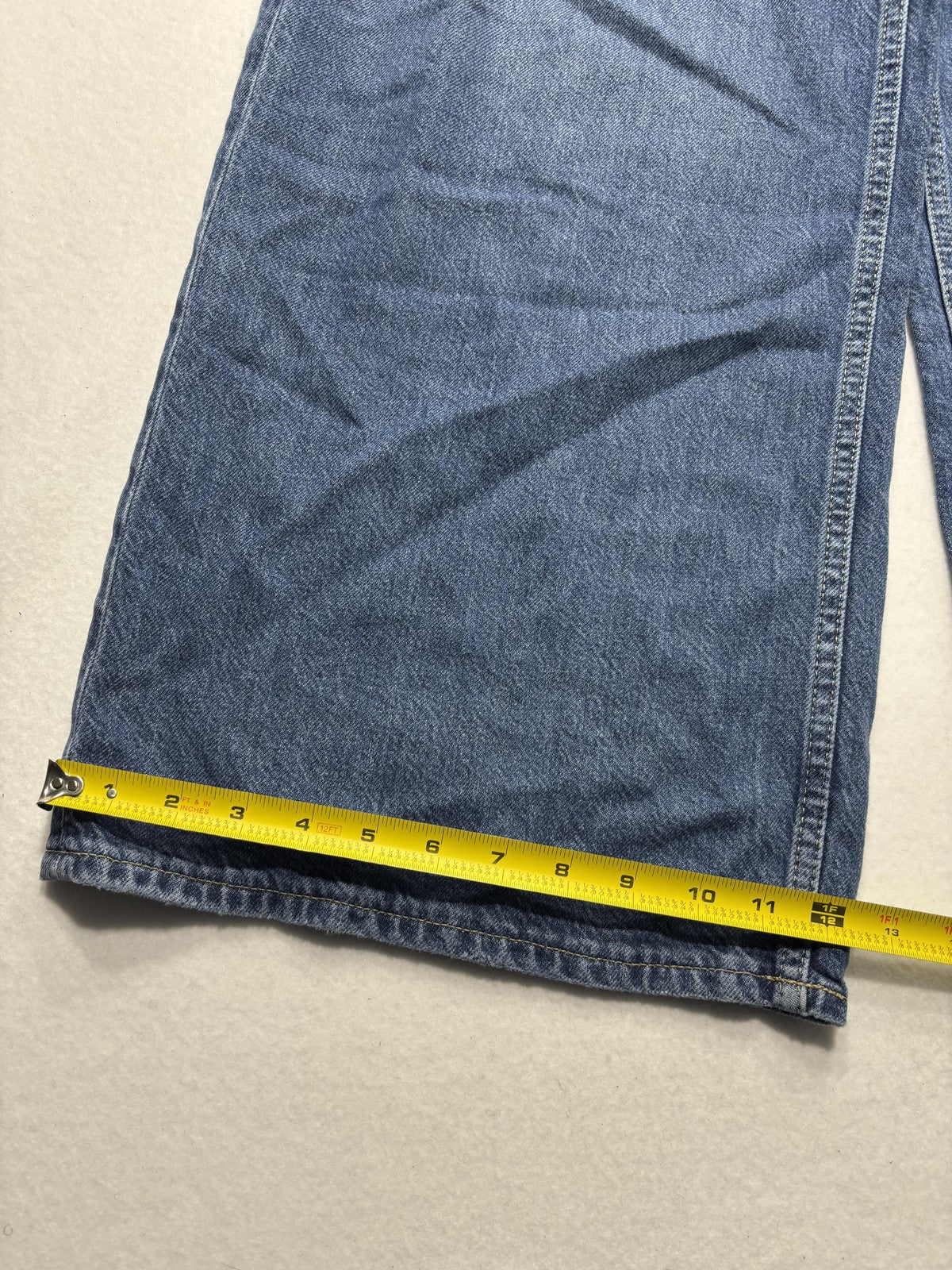 Gap Baggy Mid Rise Jeans Womens 8R Blue Medium Wash Wide Leg Distressed 29x29.5