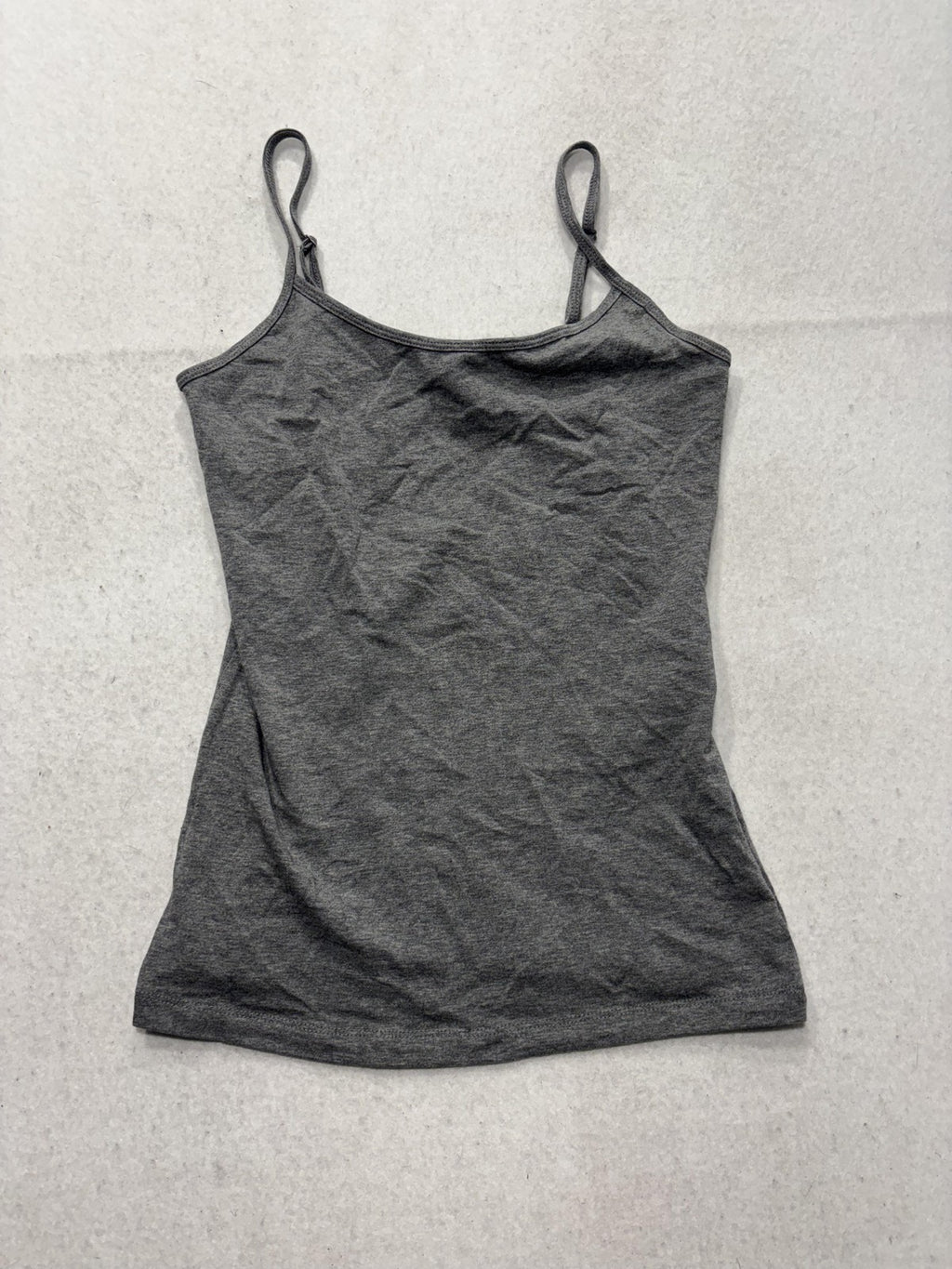 Forever 21 Tank Top Womens M Gray Camisole Adjustable Spaghetti Strap Basic