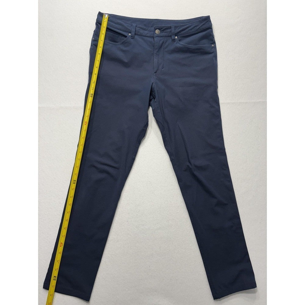 Lululemon Chino Pants Mens 34x31 Blue Slim Straight Stretch Casual Outdoor