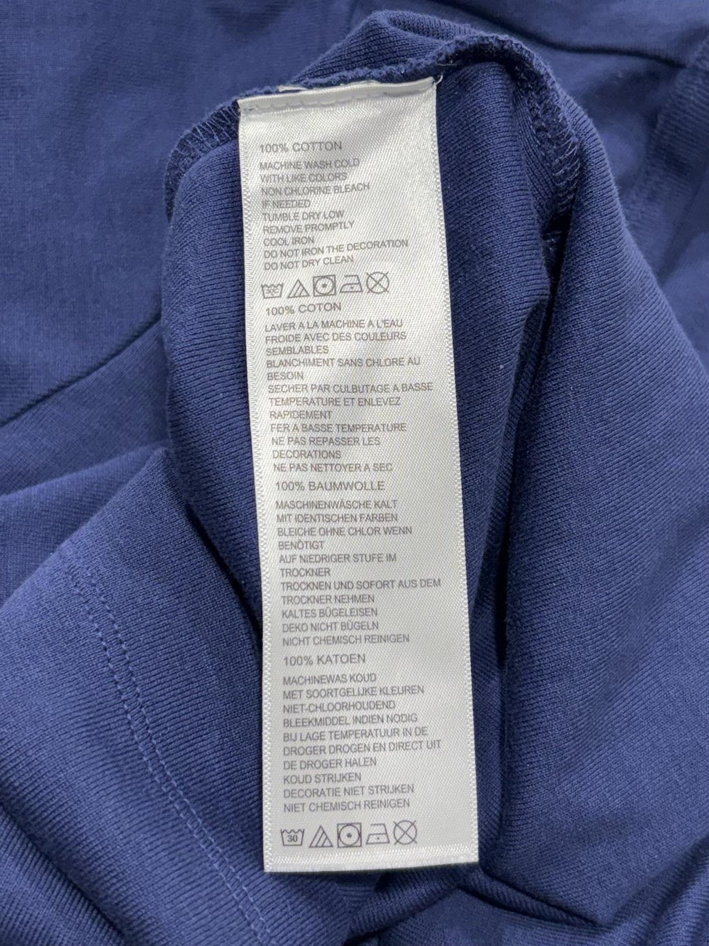 Tommy Bahama Shirt Womens XL Blue Crew Neck Long Sleeve Cotton Tee Basic Casual