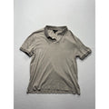 Banana Republic Polo Shirt Mens Small Gray Short Sleeve Jersey Cotton Casual