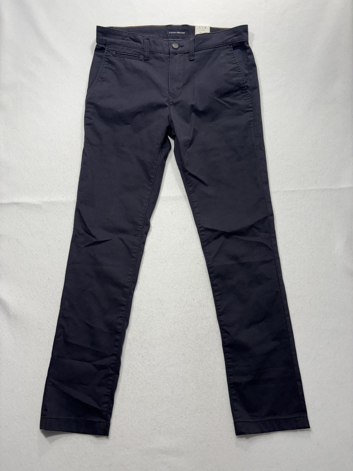 Lucky Brand Chino Pants Mens 32x32 Black 110 Slim Coolmax Moisture Wicking