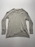 Philosophy Republic Clothing Top Womens Large Gray Long Sleeve Asymmetrical Hem