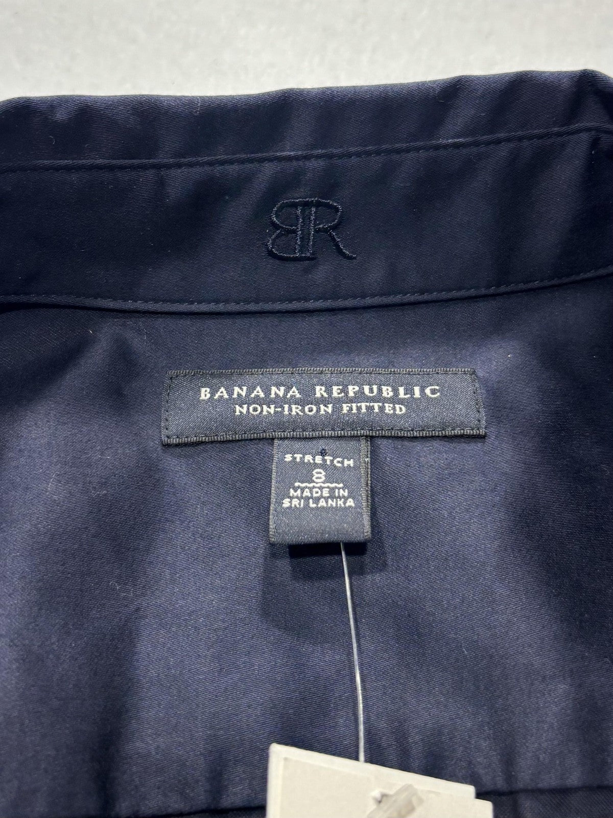 Banana Republic Shirt Womens 8 Blue Non Iron Stretch Button Up Long Sleeve Top