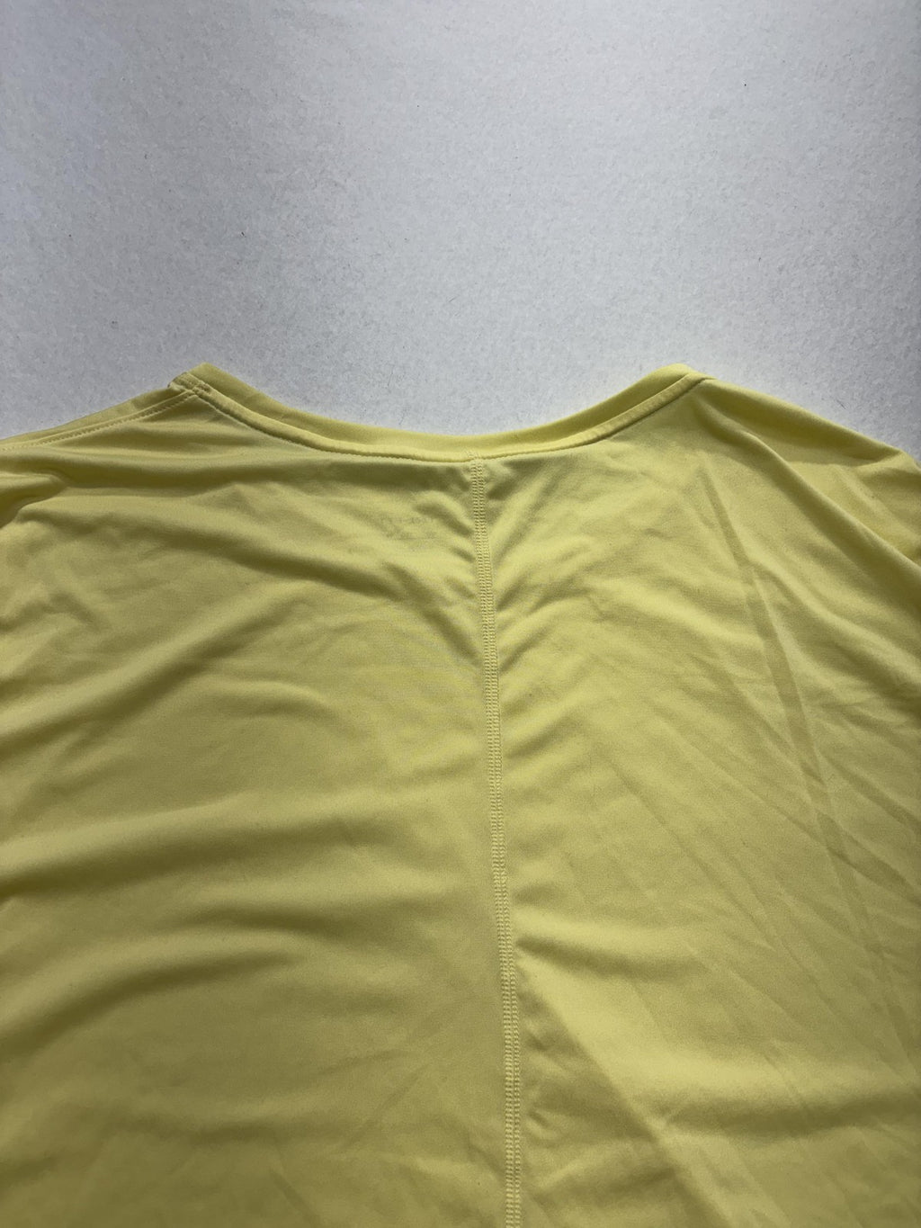 Nike Shirt Womens XXL Yellow Dri-FIT Crew Neck Short Sleeve Running Athletic Top