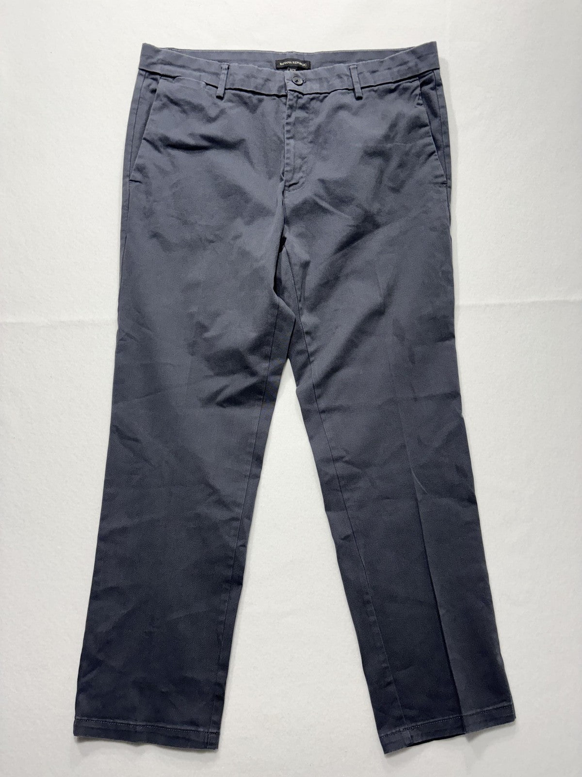 Banana Republic Chino Pants Mens 36x30 Gray Straight Leg Cotton Casual Work