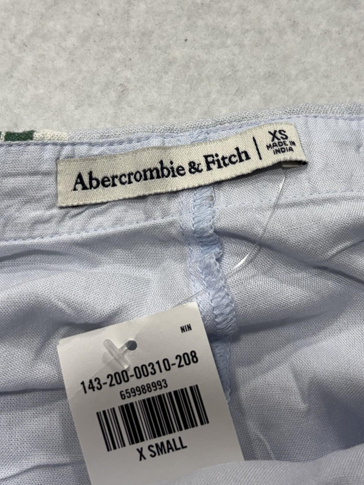 Abercrombie & Fitch Skirt Womens XS Multicolor Linen Scenic Print Mini Casual