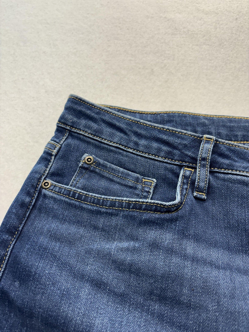 Lee Jeans Womens 14P Blue Medium Wash Mid Rise Bootcut Regular Stretch 33x29